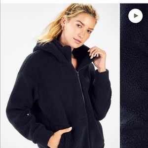 - Fabletics Lotta Sherpa Jacket Size Large perfect Fall Jacket